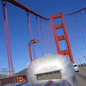 Heading back home......crossing the GG Bridge praying that the bearings and 50 year tires would make it to S. SF to work on it at my friend's Pual Bormann's shop