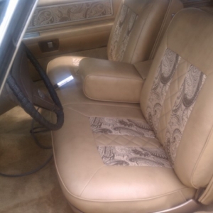 daddy's new caddy front seat