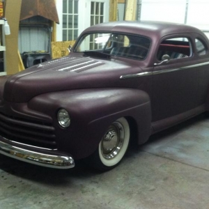 48 Ford wet sanded ready for shiny paint.