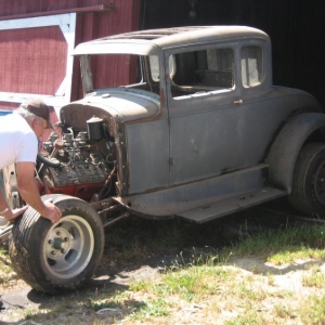 my father-in law's model a. After a few years in the barn