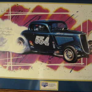 Kenny Youngblood print of the 554. I was fortunate to have Gene Mooneyham and Larry Faust sign it for me.