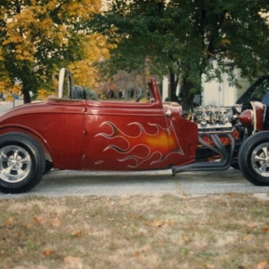 my homebuilt 34'.Built the car in my teens..paint and all.