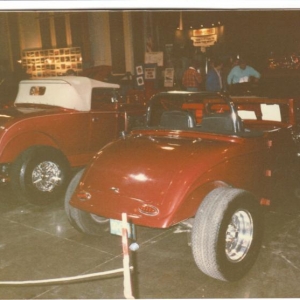 My 34' Cabrio at Asbury Park Convention hall show circa 1986 I won the open wheel class,still have the trophy