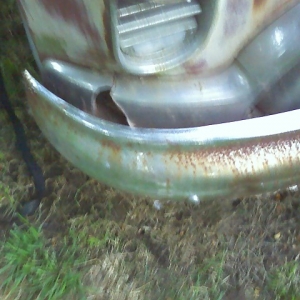 50 Olds front bumper right