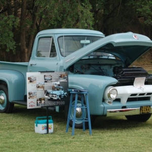 54 Ford F 100....did this for a customer a few years ago...won People's Choice award at the Hub City Cruzers Car Show in Lubbock a few years ago.