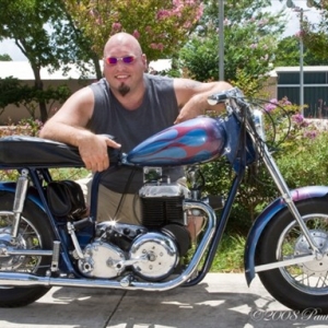 1962 Mustang Thouroughbred custom... I did the fab work on this and most of the paint. First bike me and pops ever built together in 94 rebuilt in 07