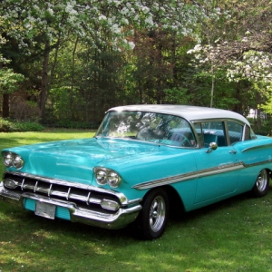 5841 58 Chevy mild custom that I owned and built since 2004. Sold it in 2011. I now resides in Rome NY.