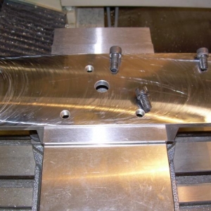 Header Flange Mill Fixture in the Vise on the Tormach 3 axis CNC Mill