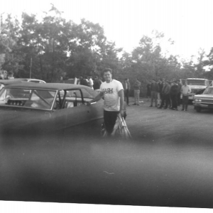 Jungle Jim rolled out a fresh Nova still in primer at Pocono Drag Lodge on an October 1967 Sunday for a match race with Al Graeber's Tickle Me Pink Charger. Photo by Jack Thomas