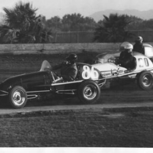 First time out for Dad's second Kurtis. Orange Show fairgrounds. San Bernardino, 1946.