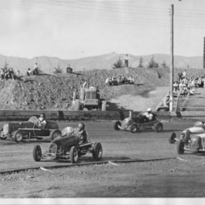 Dad at Bonelli Stadium, 1946