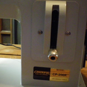 model number CP-206R, hold handle down for reverse