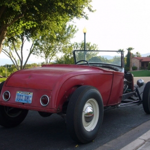 It has 1950 Lincoln taillights. Its fun to drive. I took it to the LA Roadster show a few years ago but they wouldn't let it in with the roadsters. "Quality Control" I understood I gladly parked in the swap meet.