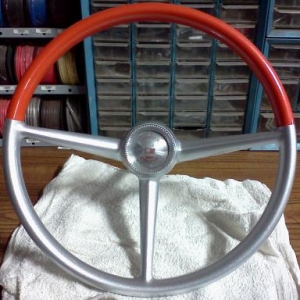 40's boat steering wheel redone for the IHC