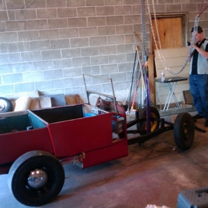 quick coat of sealant, and wheel measured and lined up where the axle would have been.