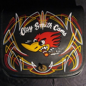 my custom Coach messenger bag w/ the touch of FAT DADDY LINES & DESIGNS ....LOVE CLAY SMITH CAMS!