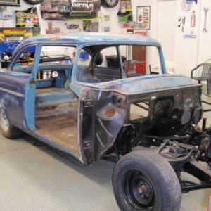 Disassembling 1955 Ford Customline.