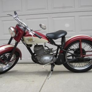 1960 Harley super 10 that I painted to look like an older hummer