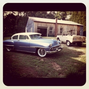 Boobie's Desoto and Chris's bronco