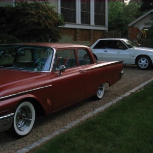 Back a couple years ago, one summer evening. That Mustang had only 13,000 miles on it when I bought it in 2006. Terrific little car. Went to a good home in Jacksonville, FL and the funds from the sale allowed me to buy the '34 pickup.