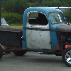 fenderless 40 chev truck