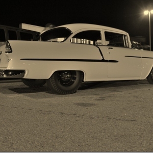 Under the lights on the road coming back from the Piston Pusher Party in Brantford....2012