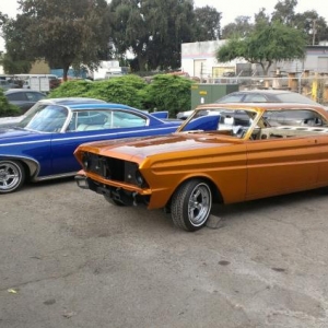 '64 Falcon with Roy's '60 Fury