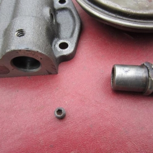 SBC oil pump pickup with set-screw in pieces