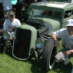 My son Scott and I at the Pleasanton Goodguys show