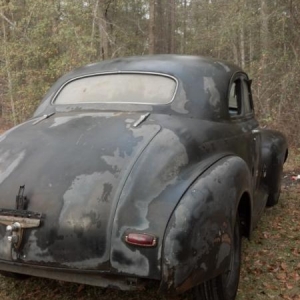 1941 Chevy Special Deluxe Business Coupe Rear View