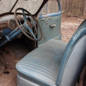 1941 Chevy Special Deluxe Business Coupe driver side interior view
