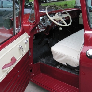 56 gmc pretty stock interior