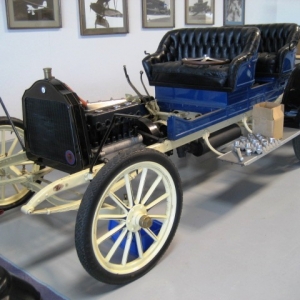 A Flanders touring car being restored.