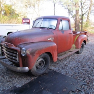 51 GMC Okay, this little Gem seized up in 1980 something with about 90k miles on it. It is still siezed up, awaiting a full restoration.