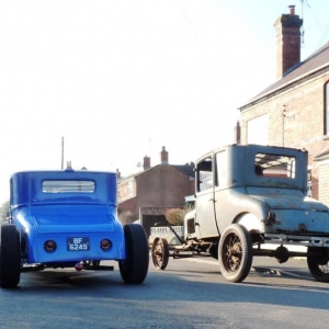 Two rear ends of Coupes