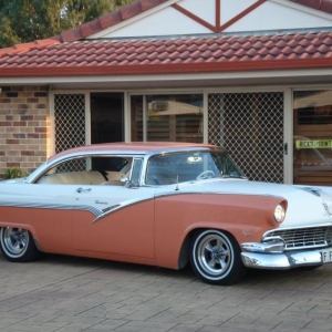 56 Fairlane victoria ,312/auto PS , Pdisc brakes lowered etc. (sold)