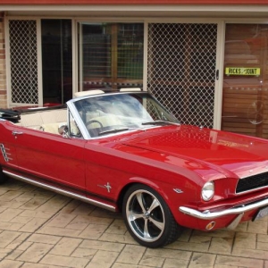 66 convertible , 289 /auto , 17"'s ,