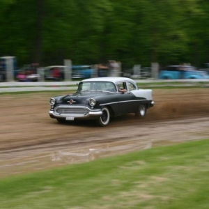 Sir Woosh on track at 2013 Jalopy Showdown...........