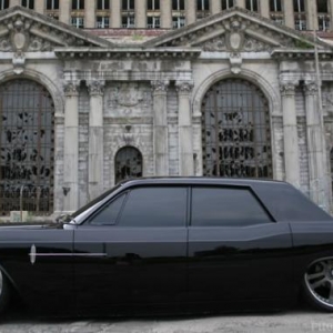 Lincoln Continental 1968 Mobsteel Murdered Out Side2 sm