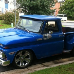 image 1965 c10 disc brake on all four ,tank relocated