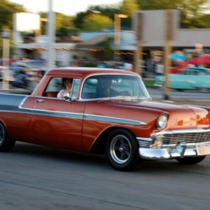 NGK Dads 56 El Camino cruising Woodward Blvd 2012