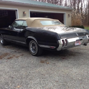 My 70 Olds Cutlass Supreme Convertible project -- good shape overall, but has some rust issues.