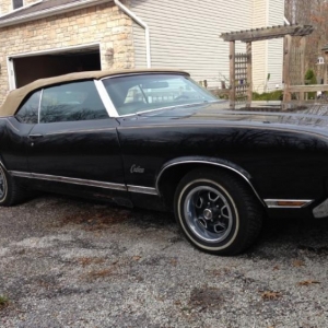 My 70 Olds Cutlass Supreme Convertible project -- good shape overall, but has some rust issues.