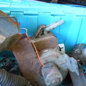 The original heater was discarded by previous owner. I purchased left overs from another owner's project and scored a heater and a instrument panel with the gages