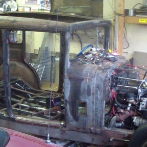 inside showing the frame work