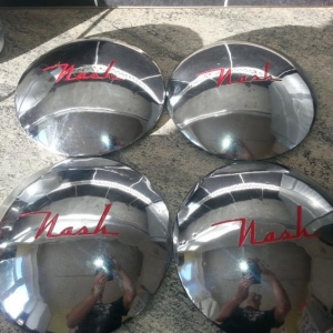 All hubcaps polished and painted