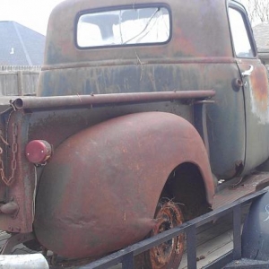 1949 chevy 3100 Father & son project.
