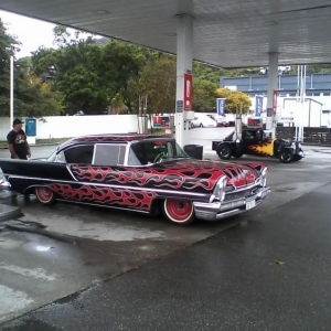 Aaron gassing up for the Beach Hop.