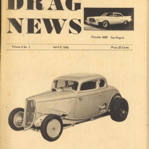 Drag News cover from 1960.