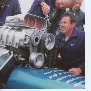 The men behind the 554 coupe. Gene Mooneyham, Al Sharp, and Larry Faust.